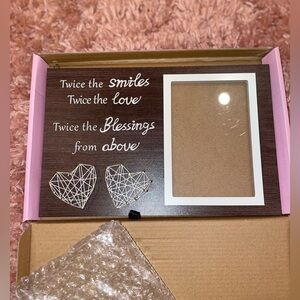Baby twins picture frame gift